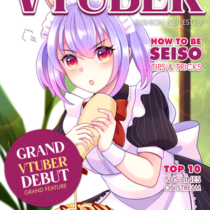 【VTuber画像素材】雑誌テンプレート