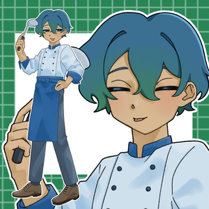 シェフの男性の立ち絵