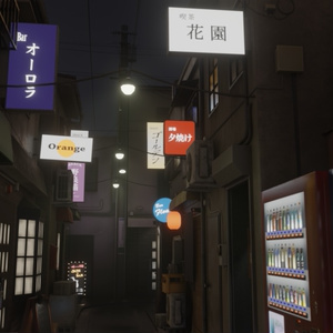 都心繁華街の路地裏