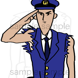 警察官立ち絵素材　警察官太郎(仮)