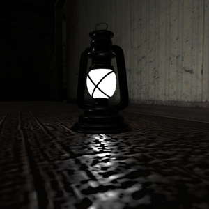 【VRChat向け販売3Dモデル】ランプ（ライト入で照らせる）