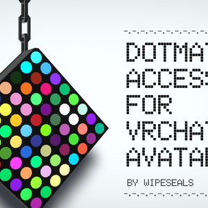 [VRChat Avatar想定] DotMatrixAccessory (ピアス/キーホルダー)
