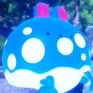 ☆無料☆【ゆきふすべ専用】水色水玉うさぎ テクスチャパック【VRC】