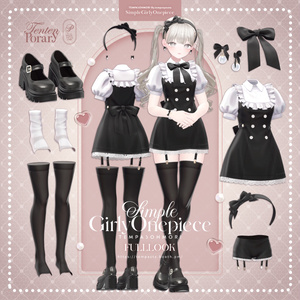 複数アバター対応】♡LuminousLily♡【VRChat向け衣装モデル