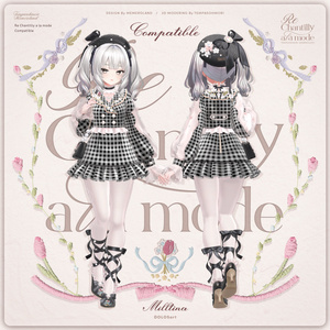 複数アバター対応】♡LuminousLily♡【VRChat向け衣装モデル