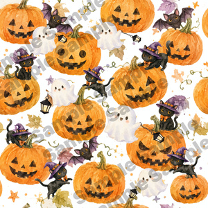 Enjoyハロウィン　デザインペーパー（PNG）