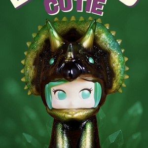 日本玩具制作所　CUTIE トリケラ　ピンク×グリーン　ソフビ 日本玩具制作所 CUTIE トリケラ ピンク×グリーン ソフビ 日本