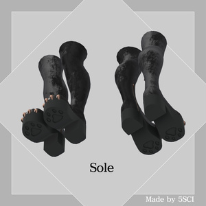 Rebellion -Wild Boots-【3Dモデル】ケモ足ブーツ 缩略图 4