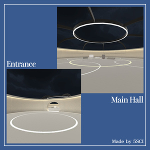 Open-top Exhibition Hall 【3Dモデル】 缩略图 3