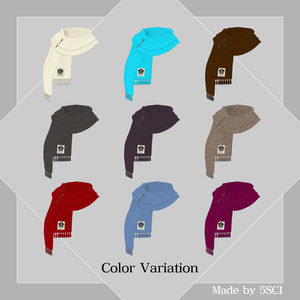 Simple Muffler for Mashiro 【3Dモデル】 缩略图 4