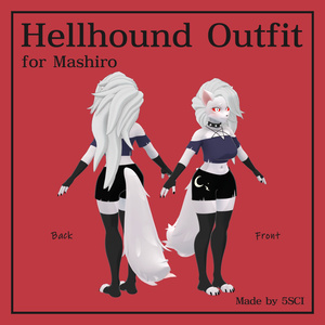Hellhound Outfit for Mashiro　ーましろちゃん専用ヘルハウンド衣装・髪型・マテリアルセットー 缩略图 3