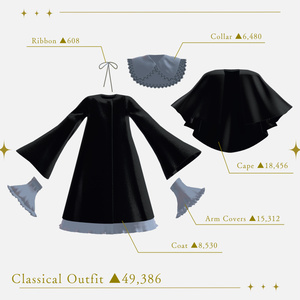 【Lapwing対応】Classical Outfit【VRChat向け衣装】 缩略图 5