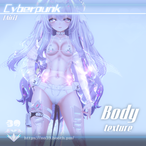 【7アバター対応】Cyberpunk-Body Tex+Material♥