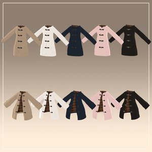 【5アバター対応】DuffleCoat【VRChat向け衣装】 缩略图 2