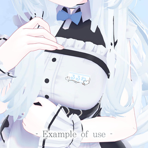 3Dモデル 名札アクセサリー「PlaqueChantilly」 缩略图 2