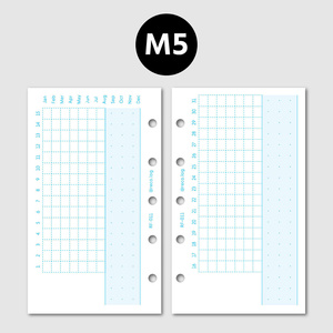 【M5】Monthly habit tracker refill