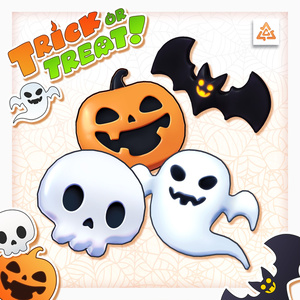 Trick or Treat! Halloween Accessory Set (4 Items)