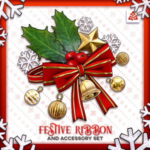 Festive Ribbon and Accessory Set