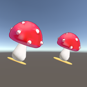 Mushroom Hair Pin / 됴잉됴잉 버섯 핀 (liltoon/VRC/VRM)