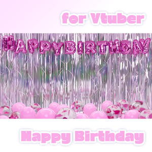 [Vtuber] Happy Birthday Partyroom (8colors) / 해피버스데이 배경
