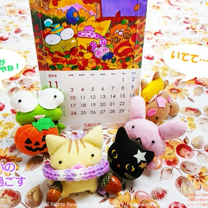 １年中ぷねこと過ごす卓上カレンダー♪（新元号入り！）