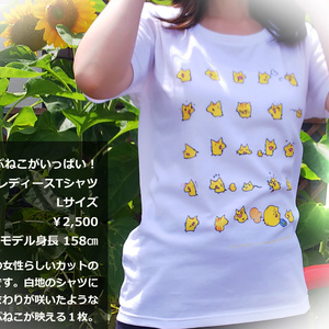 ぷねこがいっぱい！レディースTシャツ