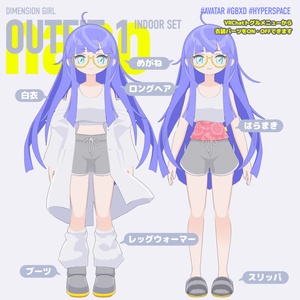 なの／nano【オリジナル3Dモデル】VRChatアバター　衣装セット２点付きｖ2.1 缩略图 7