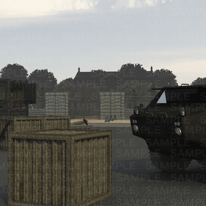 3D背景素材/物資・軍用車両