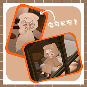 【ぱたにゃこ対応衣装】ふわもちきぐるみ 缩略图 3
