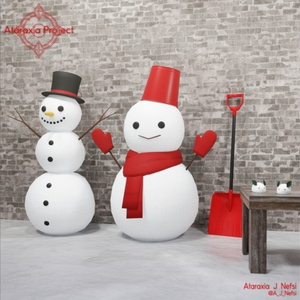雪だるまセット / Snowman set
