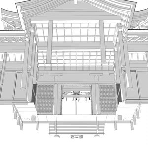 clipstudio用3D　神社（拝殿） 缩略图 7