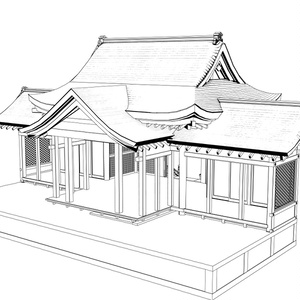 clipstudio用3D　神社（拝殿） 缩略图 4