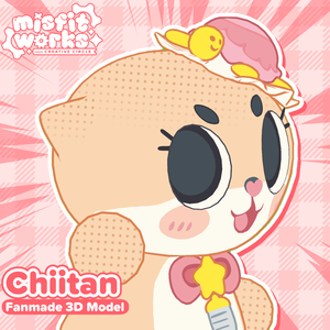 [VRM/VSFAVATAR] ちぃたん☆ Fanmade 3D Model (Misfitworks Ver.)