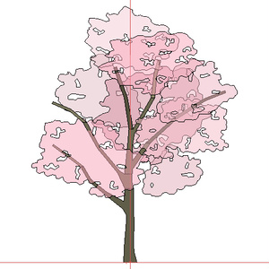 3D モデルデータ　tree03