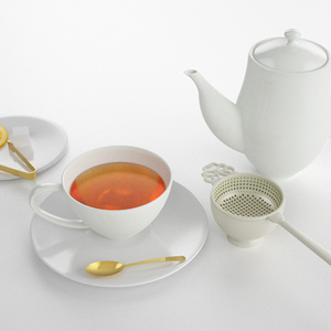 3D モデルデータ　tea cup set02