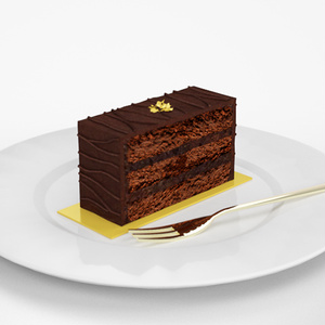  3D モデルデータ  chocolate_cake03