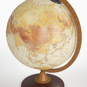 3D モデルデータ　globe_sepia