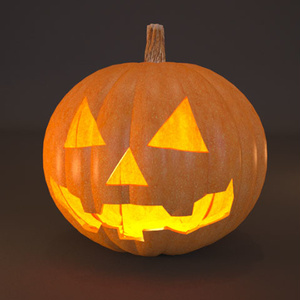 3D モデルデータ　halloween_pumpkin