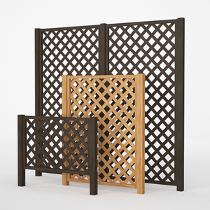 3D モデルデータ  lattice fence01