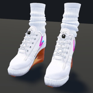 [VRchat想定] ハイヒールスニーカー 狂風 缩略图 4