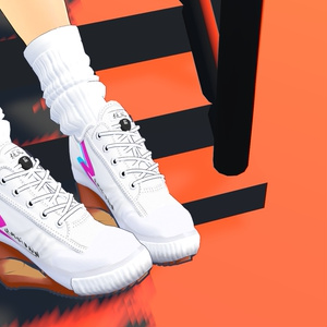 [VRchat想定] ハイヒールスニーカー 狂風 缩略图 6