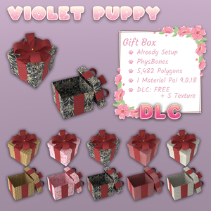 Gift Box |  PhysBones Interaction! | Already Setup!