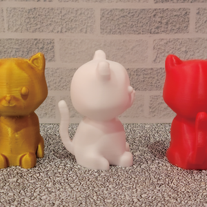 猫の置物 STLファイル 3Dプリンター用
