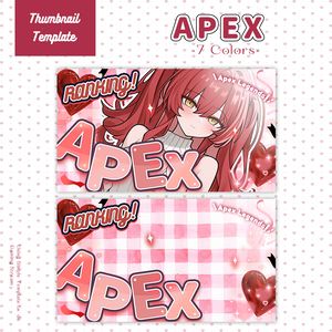 【APEX配信】サムネイル素材|Vtuber配信画面|7色入|PNG|