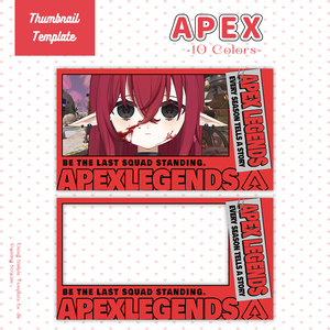 【APEX配信】サムネイル素材|Vtuber配信画面|10色入|PNG|