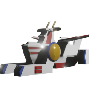 Lowpoly White Base From Gundam / ガンダムのホワイトベース made In Blender 