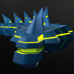 Flexible Mecha Dragon Made In Blender