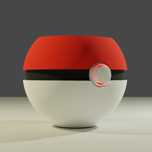 Pokeball Vase made in blender