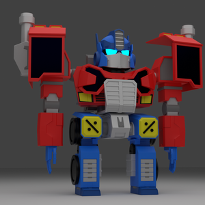 Sd Optimus prime 3d Model From the transformers