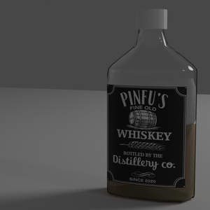 【３Dモデル 】酒瓶 / liquor bottle 350ml